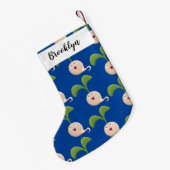 Cute happy seed cartoon illustratie kleine kerstsok (Achterkant (Hangend))