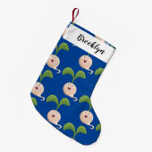 Cute happy seed cartoon illustratie kleine kerstsok (Voorkant (Hangend))