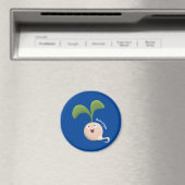 Cute happy seed cartoon illustratie magneet (Insitu (Vaatwasser))