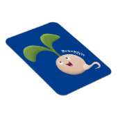 Cute happy seed cartoon illustratie magneet (Rechterzijde)