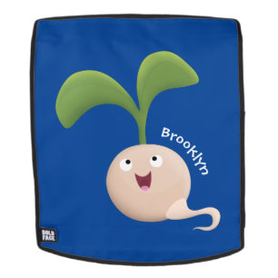 Cute happy seed cartoon illustratie rugtassen