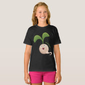 Cute happy seed cartoon illustratie t-shirt (Voorkant volledig)