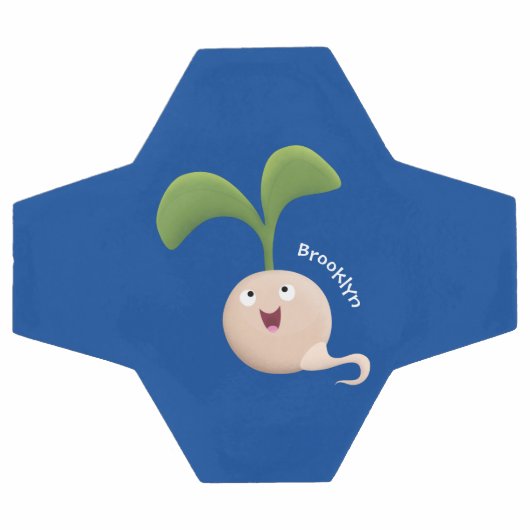 Cute happy seed cartoon illustratie voetbal (Enkel)