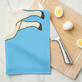 Cute happy sheep cartoon illustration  theedoek (Quarter Fold)