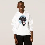 Cute happy skunk cartoon illustratie (Voorkant volledig)