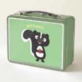 Cute happy skunk cartoon illustratie (Achterkant)