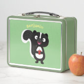 Cute happy skunk cartoon illustratie (In situ)