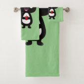 Cute happy skunk cartoon illustratie bad handdoek (Insitu)