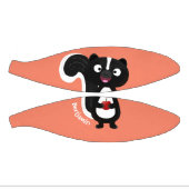 Cute happy skunk cartoon illustratie basketbal (Panelen)