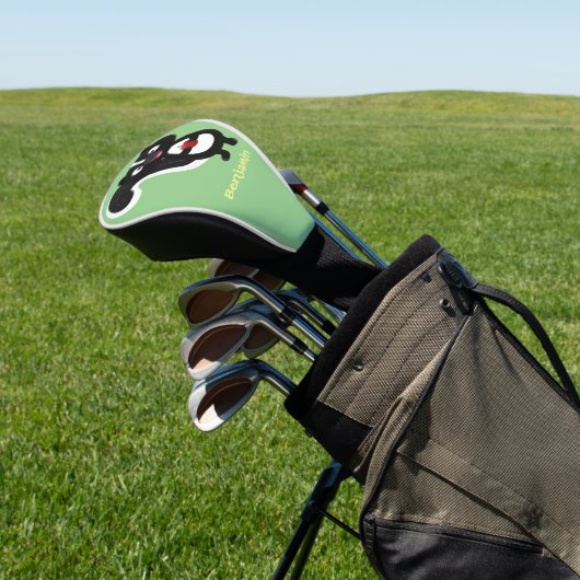 Cute happy skunk cartoon illustratie golfheadcover (Insitu)