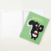 Cute happy skunk cartoon illustratie planner (Display)