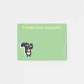 Cute happy skunk cartoon illustratie post-it® notes (Voorkant)
