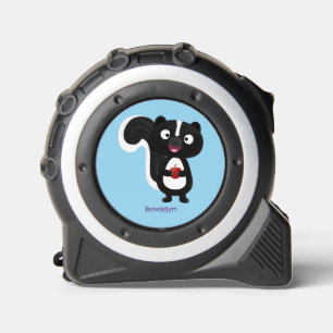 Cute happy skunk cartoon illustratie rolmaat
