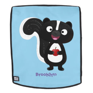 Cute happy skunk cartoon illustratie rugtassen