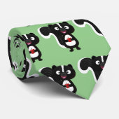 Cute happy skunk cartoon illustratie stropdas (Opgerold)