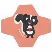 Cute happy skunk cartoon illustratie voetbal (Enkel)