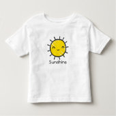 Cute Happy Smile Sunshine Custom Text Kinder Shirts (Voorkant)