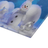 cute happy snowman cropped snijplank (Hoek)