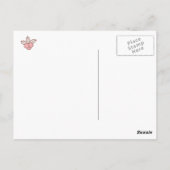 Cute Happy Snowman Doodle-kerstgroet Briefkaart (Achterkant)