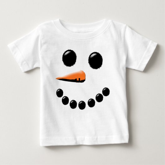 Cute Happy Snowman Face Festive Holiday Xmas (Voorkant)