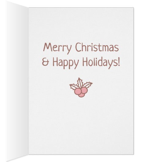 Cute Happy Snowman met Scarf, Warm Wishes (Binnen (Rechts))