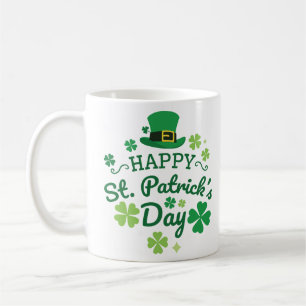 Cute Happy St. Patrick's Day Lucky Celebrate Print Koffiemok