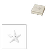 Cute Happy Starfish Rubberstempel (Gestempeld)