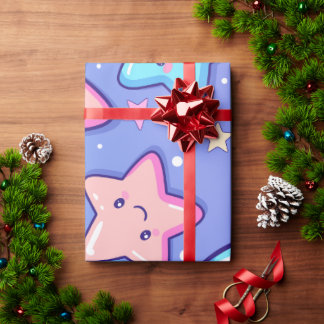 Cute Happy Stars Cadeaupapier