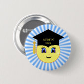 Cute Happy Sun Face Afstuderen Ronde Button 5,7 Cm (Voorkant /achterkant)