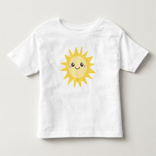 Cute Happy Sun Kinder Shirts (Voorkant)