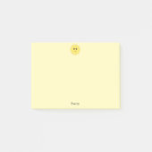 Cute Happy Sun op gele achtergrond Post-it® Notes (Voorkant)