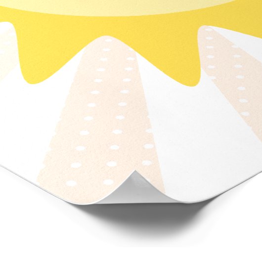 Cute Happy Sun Poster (Hoek)