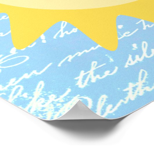 Cute Happy Sun Poster (Hoek)