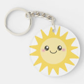 Cute Happy Sun Sleutelhanger (Voorkant)
