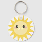 Cute Happy Sun Sleutelhanger (Voorkant)