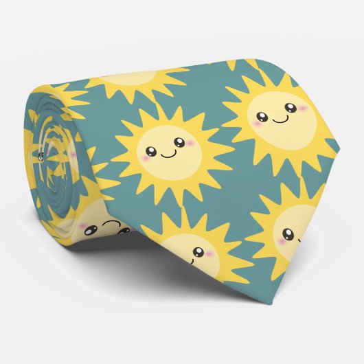 Cute Happy Sun Stropdas (Opgerold)