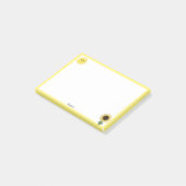 Cute Happy Sun, Sunflower & Yellow Lijst Post-it® Notes (Schuin)