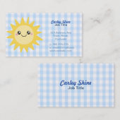Cute Happy Sun Visitekaartje (Voorkant / Achterkant)