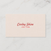 Cute Happy Sun visitekaartjes (Achterkant)