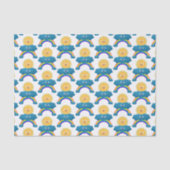 Cute happy sun wolwolk regenboog cartoon tissuepapier (Voorkant)