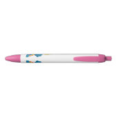 Cute happy sun wolwolk regenboog cartoon zwarte inkt pen (Achterkant)