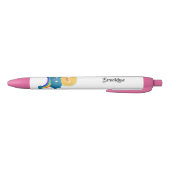 Cute happy sun wolwolk regenboog cartoon zwarte inkt pen (Bodem)