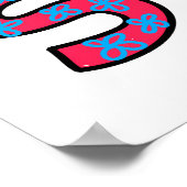 Cute Happy Sunday Week Greep Text Expression Poster (Hoek)