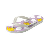 Cute Happy Sunshine en Polka Dot Pattern Kinder Teenslippers (Schuin)