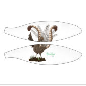 Cute happy superb lyrebird cartoon illustratie basketbal (Panelen)