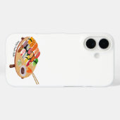 Cute Happy Sushi Plate iPhone 16 Hoesje (Achterkant (horizontaal))