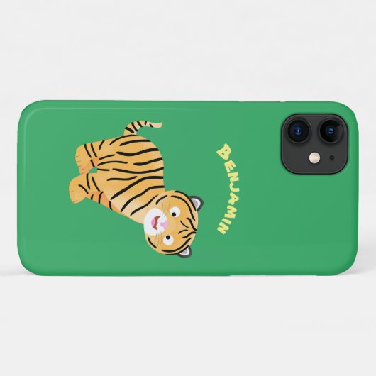 Cute happy tijgerkub cartoon Case-Mate iPhone case (Achterkant (horizontaal))