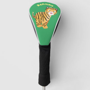 Cute happy tijgerkub cartoon golfheadcover