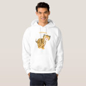 Cute happy tijgerkub cartoon hoodie (Voorkant volledig)