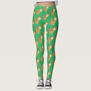 Cute happy tijgerkub cartoon leggings